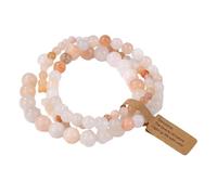 Bracciale in pietra -3 pezzi Set di braccialetti con perline in pietra naturale per uomo Donna Bracciale con ciondoli in agata avventurina multistrato Gioielli per amicizia di coppia, avventurina ro