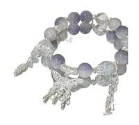 Bracciale in pietra con perline elastiche ciondolo a forma di fiore del mughetto for gioielli da donna(50073)