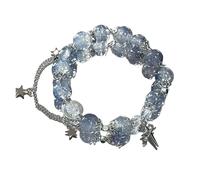 Bracciale in pietra con perline elastiche ciondolo a forma di fiore del mughetto for gioielli da donna(50065)