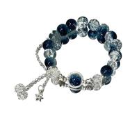 Bracciale in pietra con perline elastiche ciondolo a forma di fiore del mughetto for gioielli da donna(50085)