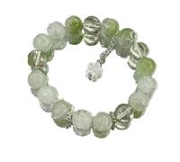Bracciale in pietra con perline elastiche ciondolo a forma di fiore del mughetto for gioielli da donna(50074)