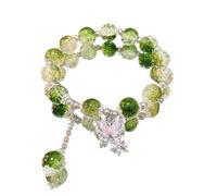 Bracciale in pietra con perline elastiche ciondolo a forma di fiore del mughetto for gioielli da donna(50068)