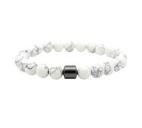 Bracciale in pietra naturale per uomo e donna, per ridurre l'ansia e il desiderio di alcol, da viaggio all'aperto, regolabile, con cristalli, per alleviare lo stress, Braccialetto Ragazza (B, 19.5cm)