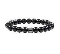 Bracciale in pietra naturale per uomo e donna, per ridurre l'ansia e il desiderio di alcol, da viaggio all'aperto, regolabile, con cristalli, per alleviare lo stress, Braccialetto Ragazza (A, 19.5cm)