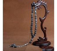 Bracciale in Pietra, Naturale Pietra Naturale Multiyer Bracciale in Perline Bracciale Pietra 33 Piece Naturale Agata Crystal Ciondolo Musulmano Rosario Braccialetti islamici Braccialetti