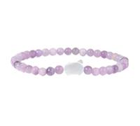 Bracciale in Pietra - Simpatico Braccialetto Femminile con Mini Pietre in Rilievo per Donne Ragazze Conchiglie Testa di Gatto Braccialetti con ciondoli Gioielli per Feste Regali di Amicizia, Lilla,
