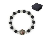 Bracciale in pietra vulcanica della Confraternita dei Cavalieri (1pc)