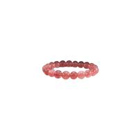 Bracciale in quarzo rosa da donna for feste e appuntamenti(17cm(6.69inch),6mm Beads,31)