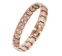 Bracciale in Rame Magnetico con magneti Extra Forti 1200 Gauss per Gioielli Donna 19.5CM / 10MM per artrite Sollievo dal Dolore Prime Magnet Terapia e bracciali antidolorifici Aumento dell'energia