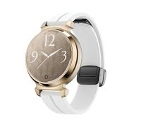 Bracciale in silicone da 14 mm for orologio da polso for Garmin Lily 2 da donna(White)
