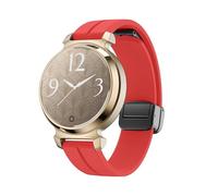 Bracciale in silicone da 14 mm for orologio da polso for Garmin Lily 2 da donna(Wine red)