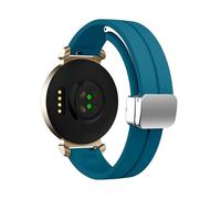 Bracciale in silicone da 14 mm for orologio da polso for Garmin Lily 2 da donna(Yanqing Silver)
