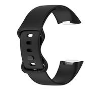 CINTURINO INF Bracciale in silicone impermeabile per Fitbit Charge 5 e Charge 6 Nero, Silicone