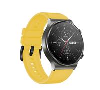 Bracciale in silicone per Huawei Watch GT 2 / 3 / 4, 2 Pro / 3 Pro / 4 Pro, GT 2e (46 mm) - Giallo KP35330