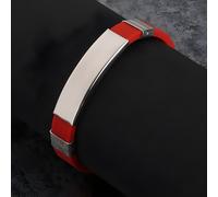 Bracciale in silicone - Rosso KP22752