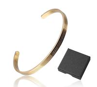 Bracciale in stile arabo, 1 pezzo, con cofanetto portagioie da donna, cinturino aperto, bracciale con incisione in acciaio inox, adatto per il giorno del Ringraziamento, compleanno