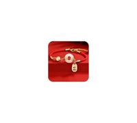 Bracciale in vera giada regolabile con corda rossa Buona fortuna fibbia per la pace Hetian Jade Bracciale in corda rossa temperamento femminile Jade Peace Buckle Bracelet Fortune