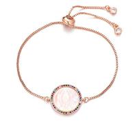 Bracciale in zircone cubique vierge en coquillage Naturel pour Femme