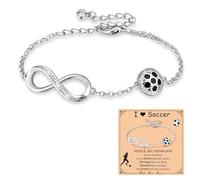 Bracciale Infinito Calcio, Bracciali Donna Argento Bracciale Personalizzato