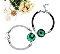 Bracciale intrecciato - accessorio per gioielli Glow In The Dark, bracciale intrecciato Sun Moon | elegante per uomini, donne, ragazzi, ragazze, adolescenti, regalo per le riunioni di