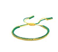 Bracciale Intrecciato, Braccialetto Dell'Amicizia Fatto A Mano Braccialetto Di Yoga Intrecciato Creativo Semplice Multicolore Giallo Verde Braccialetto Di Corda Di Preghiera Regolabile Gioielli Boh