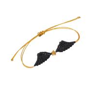 Bracciale intrecciato con design d ' angelo Cavo corda regolabile Gioielli fatti a mano per coppie, adatti per abbinare vari abiti Bracciale con corda intrecciata fatta a mano