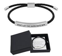 Bracciale intrecciato con scatola, Don't Let the Hard Days Win Braccialetti
