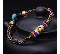 Bracciale Intrecciato, Corda a Mano tibetana a Mano Corda a Mano Originale di Corda di Pace a Otto tiri Nazionali di Gioielli a Nazionale Gioielli Regolabili Gioielli fortunati Accessori di
