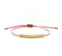 Bracciale intrecciato,"Don't Let the Hard Days Win" Braccialetti ispiratori