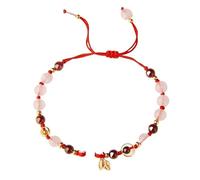 Bracciale intrecciato in corda rossa in stile etnico for donna - Accessori artistici for studenti