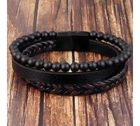 Bracciale Intrecciato - Nero