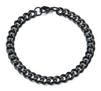 Bracciale KR-34798 - Nero / 22cm / 9mm