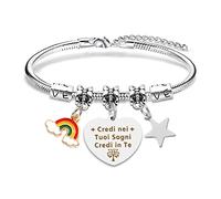 Bracciale Laurea Bomboniere Medicina Economia - Regalo Uomo Donna - Gadget Universitari