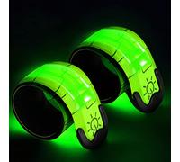 Bracciale LED di Ricarica USB, 2 PezziBracciale LED Running per Adulti E Bambini Bande Catarifrangente di Alta Visibilit per Corsa per Running Bici Corsa Notturna E Altre attività All'aperto