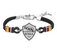 Bracciale Uomo AS ROMA B-RB003UCN Tessuto Nero OFFICIAL
