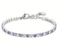 Bracciale Luca Barra Donna Acciaio Silver Zirconi Bianchi _BK2361