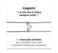Bracciale Luca Barra Doppio per Uomo E Donna Cuore Calamitato _BK2945