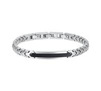 Bracciale Luca Barra Uomo Acciaio IP Nero _BA1758