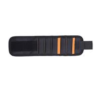 Bracciale Magnetico Chiodi in Stoffa Cintura Decorativa per Attrezzi Borsa per Attrezzi Punte da Trapano Panno per Elettricista Doppia Tasca Tasche Doppie Robusta Cintura Nera