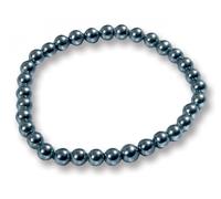 Bracciale Magnetico In Perle Ematite Grigie Per Benessere