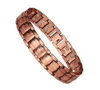 Bracciale magnetico per uomo - bracciale da polso in rame con forti magneti per uomini | bracciale regolabile per adulti anziani papà tutti i giorni lavoro fitness golf tennis sport outdoor