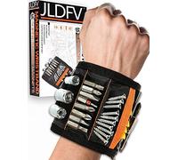 Bracciale Magnetico - Regalo Uomo, Polsiera Magnetica con 15 Forti Magneti per Fissare Viti,Chiodi,Attrezzi e Regali Fai da te Regali per Papà/Marito/Carpentiere