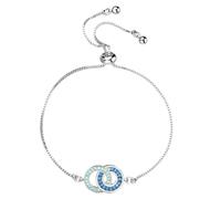 Bracciale Mamma Figlia - Gioielli Commemorativi Regolabili - Gioiello Madre E Figlia A Doppio Anello Intrecciato Eterno - Per Donne Femmina Adolescenti Ragazze Compleanno Ringraziamento Festival