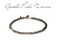 BRACCIALE MANO-J UOMO CON SASSI PICCOLI IN TITANIO E UN SASSO IN ORO PEPSMBRT1RG