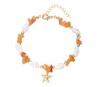 Bracciale marino Gioielli delicati per le mani Bracciale con conchiglie Accessori dolci Struttura in lega Adatto per eventi quotidiani e speciali Gioielli colorati per abbigliamento da spiaggia