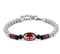 BRACCIALE MILAN IN ACCIAIO 316L CON SMALTO