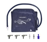 Bracciale Misuratore Pressione, 22-32 cm Fascia Misuratore di Pressione da Braccio Sanguigna Bracciale Ricambio Macchina Pressione Arteriosa Sfigmomanometro Braccio Polsino con 6 Connettore S/M Blu