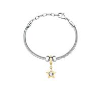 Morellato Bracciale Donna in Acciaio, Cristalli, Collezione DROPS, Stella, Regalo Sorella - SCZ1372