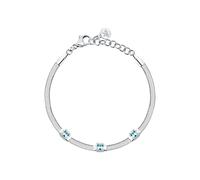 Morellato Bracciale Donna in Acciaio, Cristalli, Catena a Serpente, Collezione GIOIA, Idee Regalo Donna
