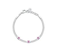 Bracciale Morellato Gioia Donna con Cristalli Rosa in Acciaio Silver (SAVY33)